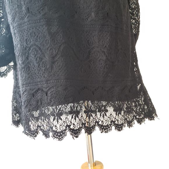 Milly of New York Lace Silk Long Sleeve Dress Shift Dress Women 2 - Picture 2 of 13